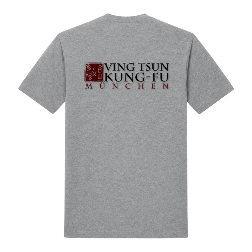 VingTsun München - Premium Shirt - grey melange - Rueckseite