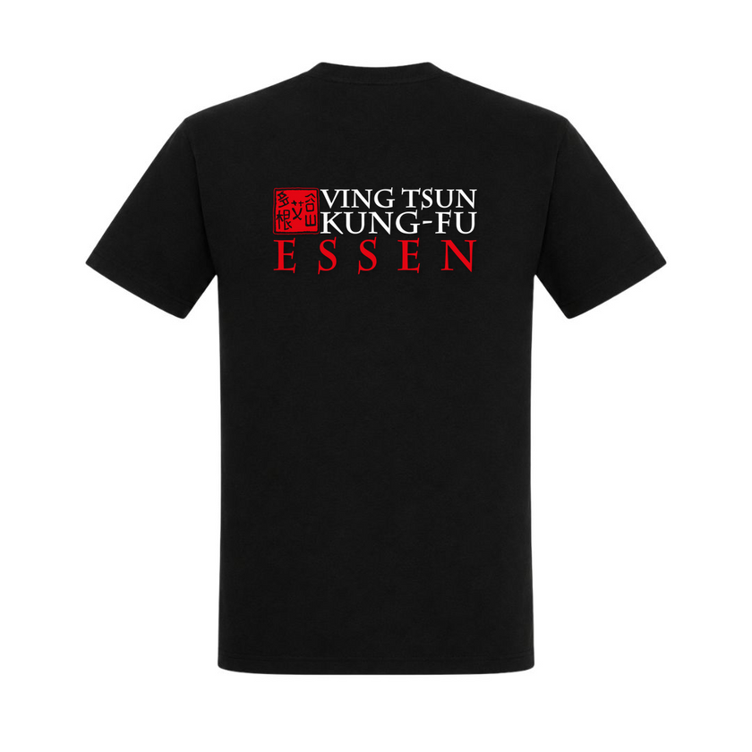 VingTsun T-Shirt Essen - Premium Shirt - schwarz - Rueckseite