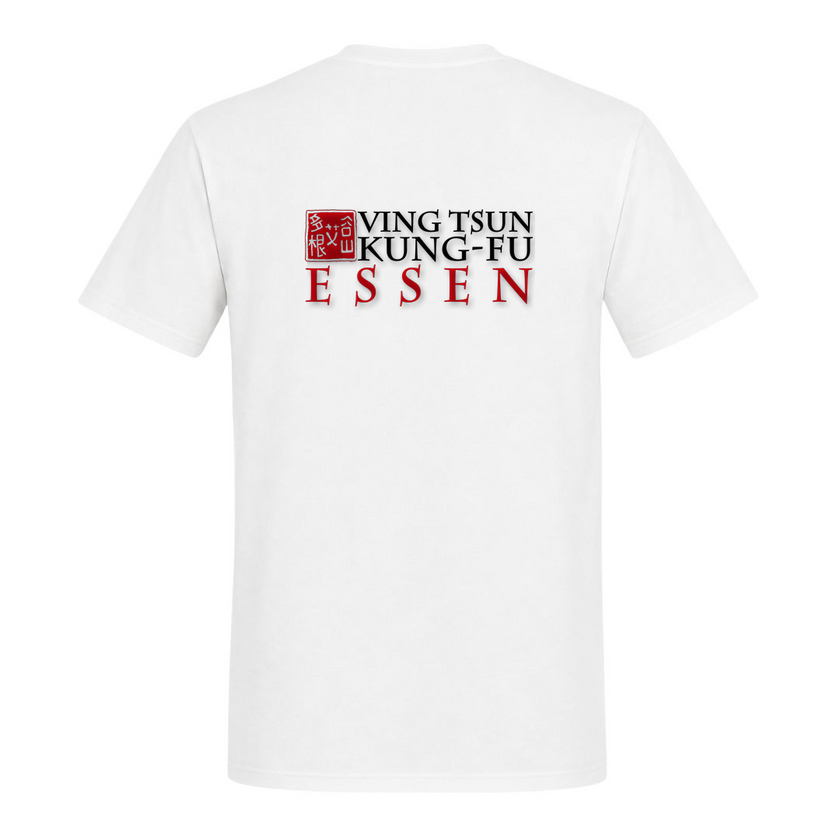 VingTsun T-Shirt Essen - Premium Shirt - weiß - Rueckseite