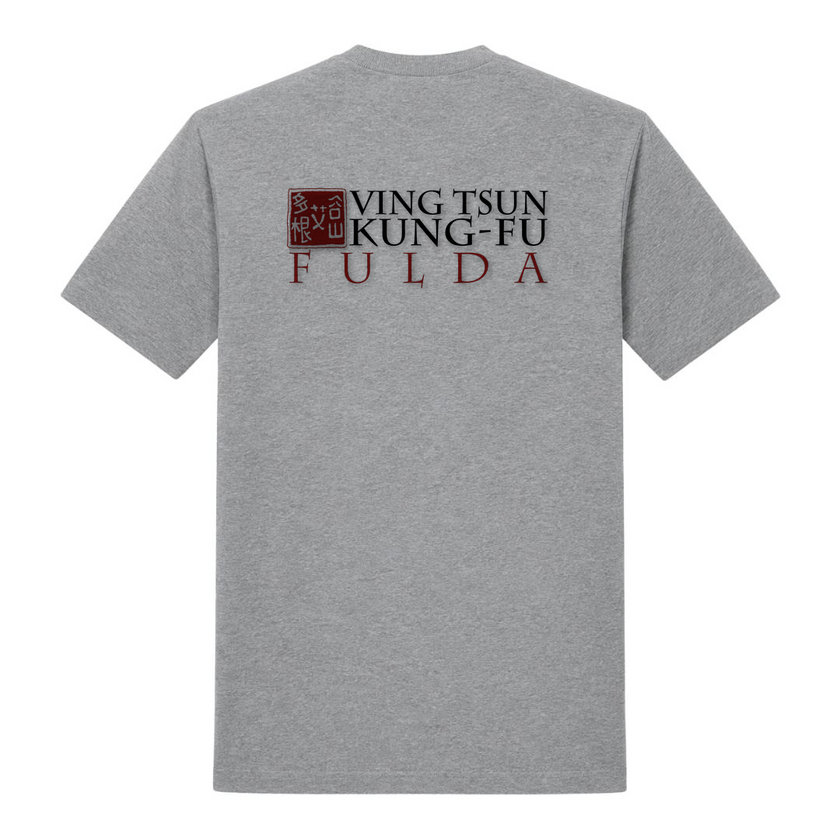 Trainings-T-Shirt-Fulda - Premium Shirt - grey melange - Rueckseite
