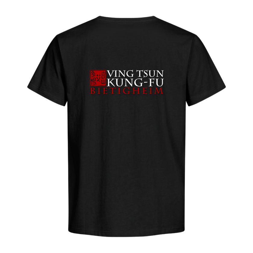 Trainings-T-Shirt Bietigheim - Premium Organic Shirt - schwarz - Rueckseite
