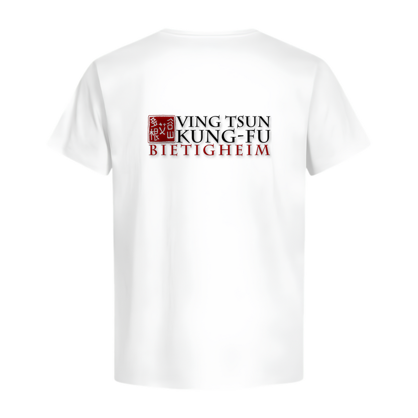 Trainings-T-Shirt Bietigheim - Premium Organic Shirt - weiß - Rueckseite