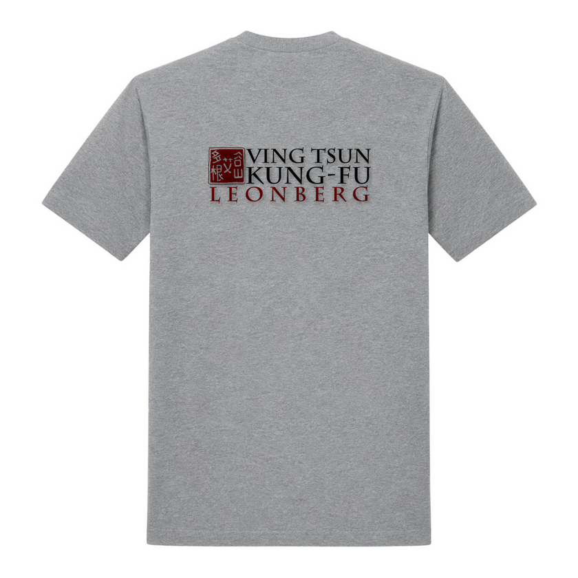 Trainings-T-Shirt Leonberg - Premium Shirt - grey melange - Rueckseite